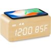 MOSITO Reloj despertador digital de madera con función de_1