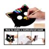 Juego de 52 máscaras mágicas de papel para rascar incluye_3