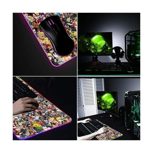 Imegny Alfombrilla de mouse RGB grande extendida suave_2