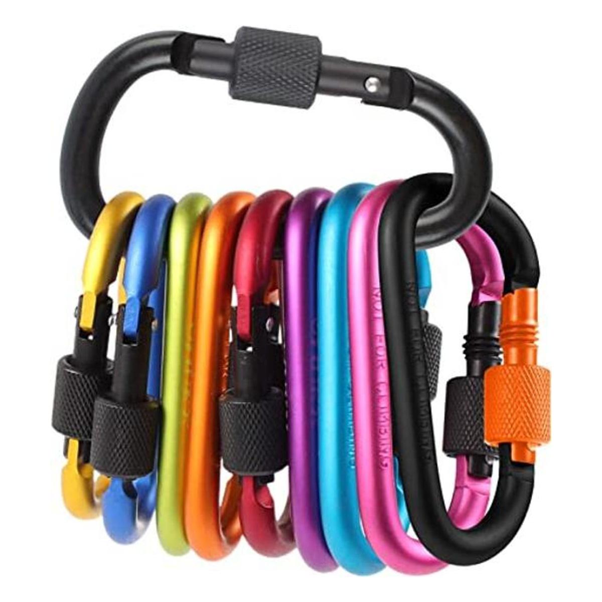 OMUKY Mosquetones multicolores clips de gancho