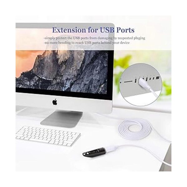 Besgoods Cable de extensión USB 16.4 ft USB 2.0 tipo_2