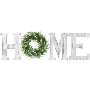 LOSOUR Letras para el hogar con corona decoración de casa