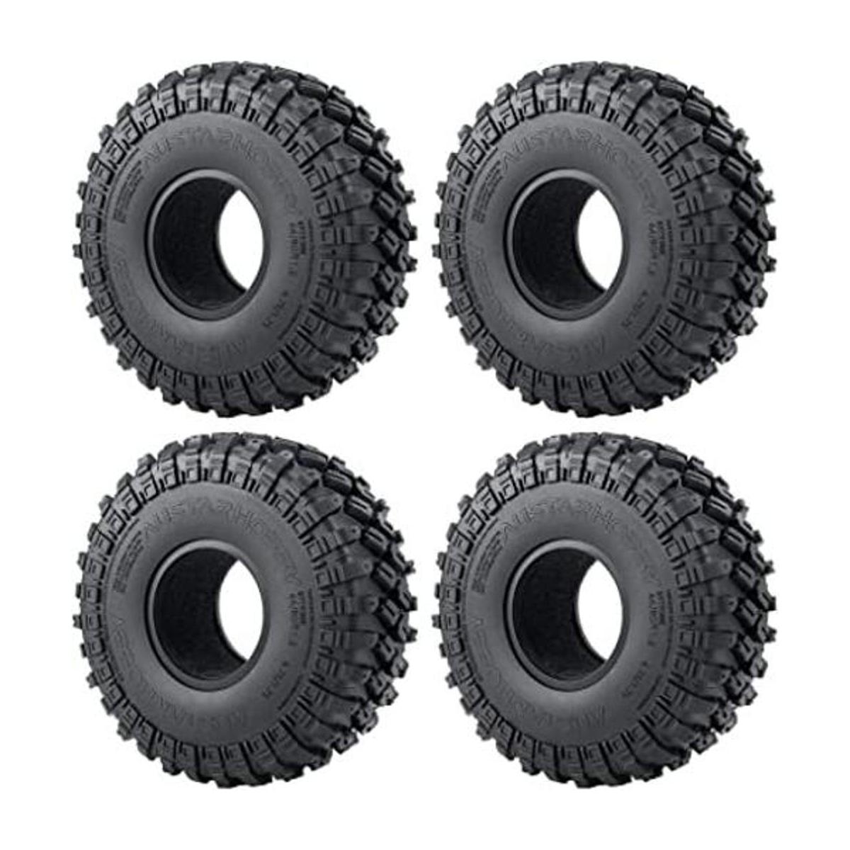 RCLIONS 4 neumáticos de goma de 1.9 pulgadas con inserto
