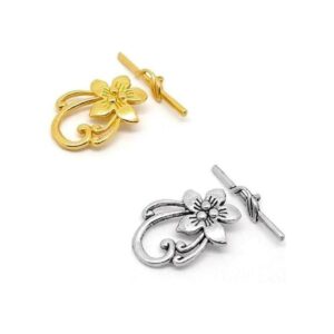 JGFinds Lily pulsera Toggle cierres 20 juegos de 10 oro_1