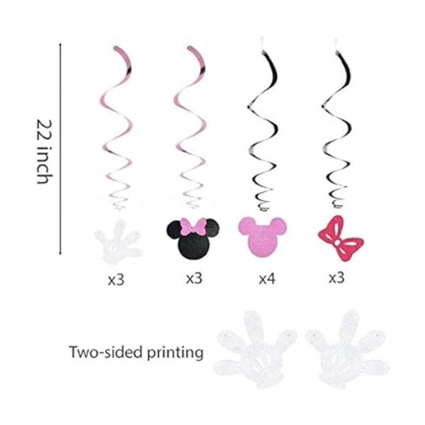 EsRinse Minnie Swirl decoraciones colgantes 30pcs_2