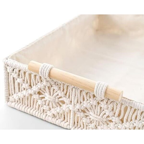 Mkono Bandeja decorativa para macramé canasta bohemia