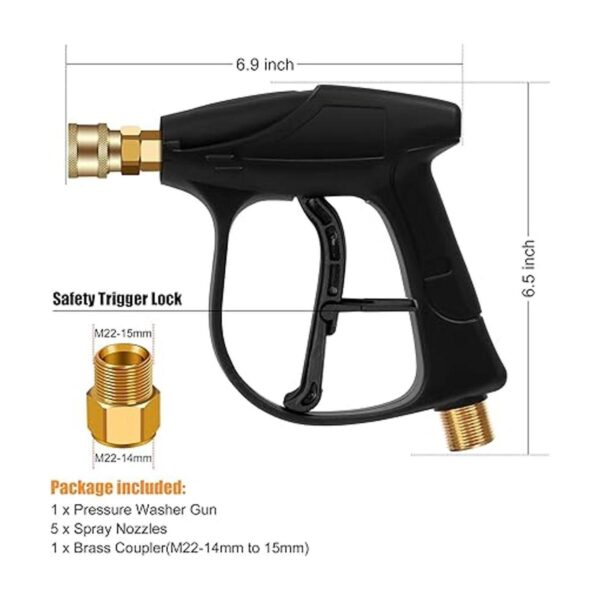 BEETRO Pistola de arandela de alta presión de 4350 PSI_2
