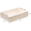 Mkono Bandeja decorativa para macramé canasta bohemia