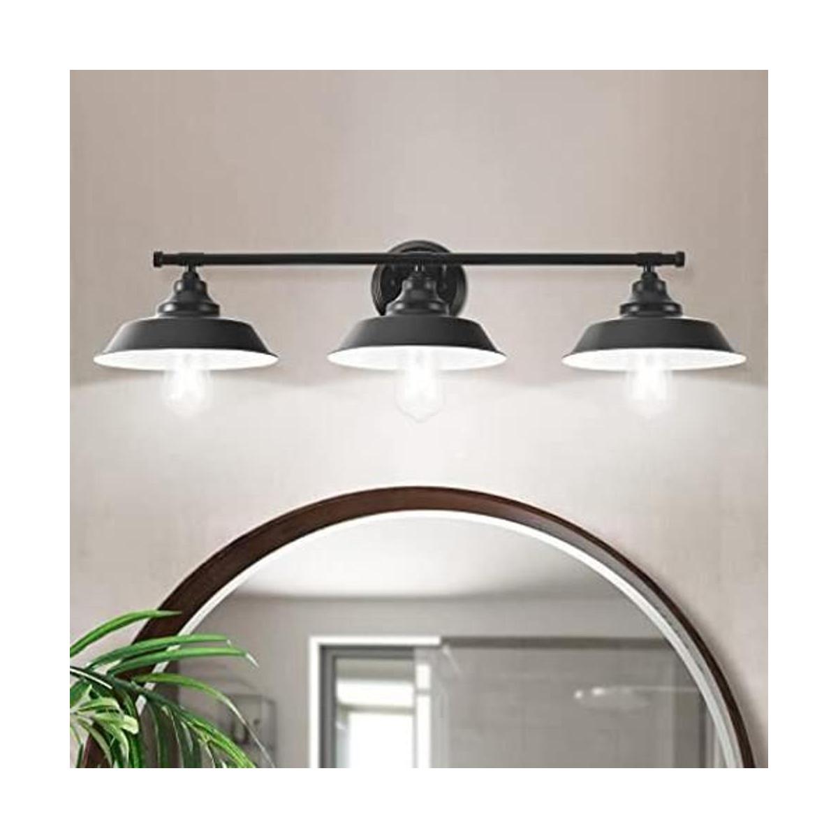 GoYeel Aplique de pared de tocador con 3 luces color