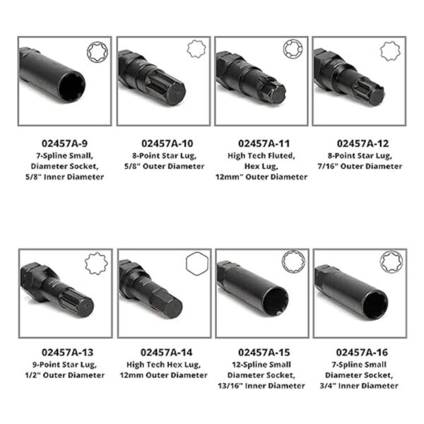 NEIKO 02457A 16 piezas SAE métrico universal de bloqueo