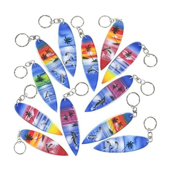 ArtCreativity Llaveros de madera para tabla de surf juego_1