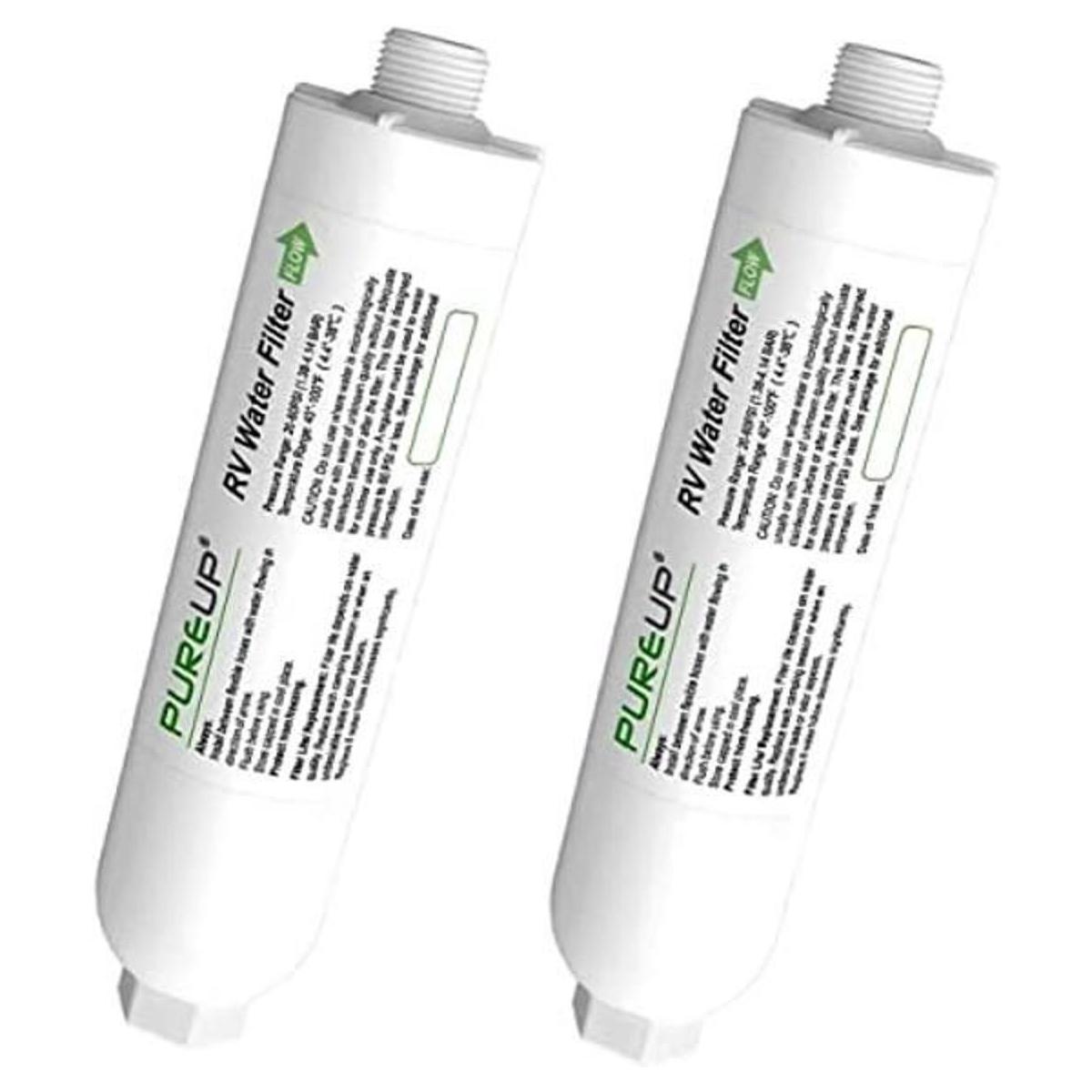 Filtro de agua en línea PUREUP RV compatible con filtro de