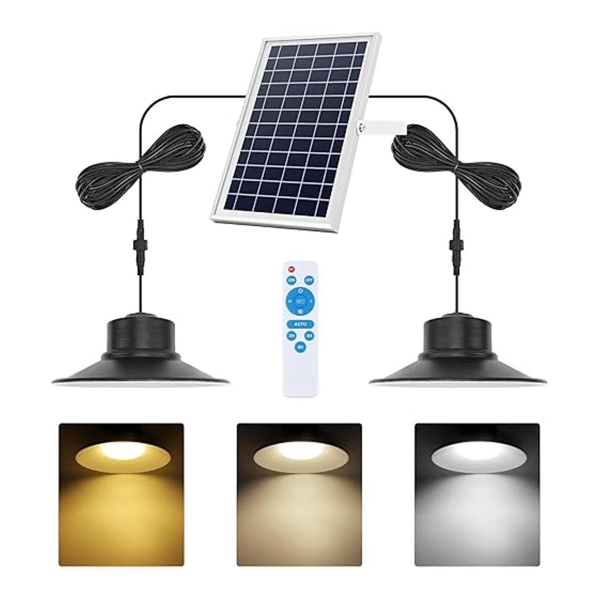 NIORSUN Luces solares LED colgantes solares para