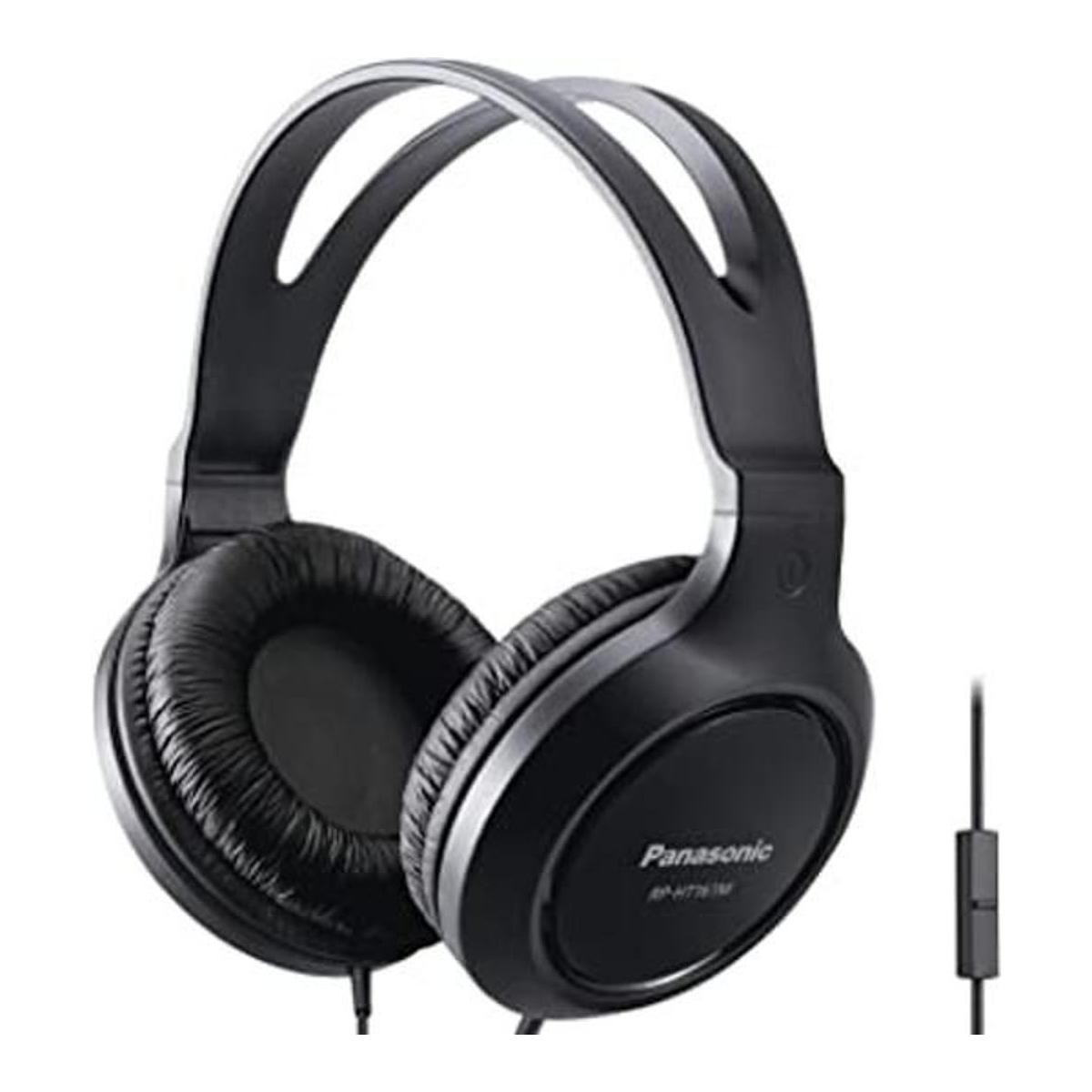 Panasonic Audífonos auriculares ligeros con cable sobre