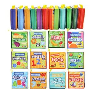 JOYIN 12 libros de baño para bebés tela no tóxica suave_1