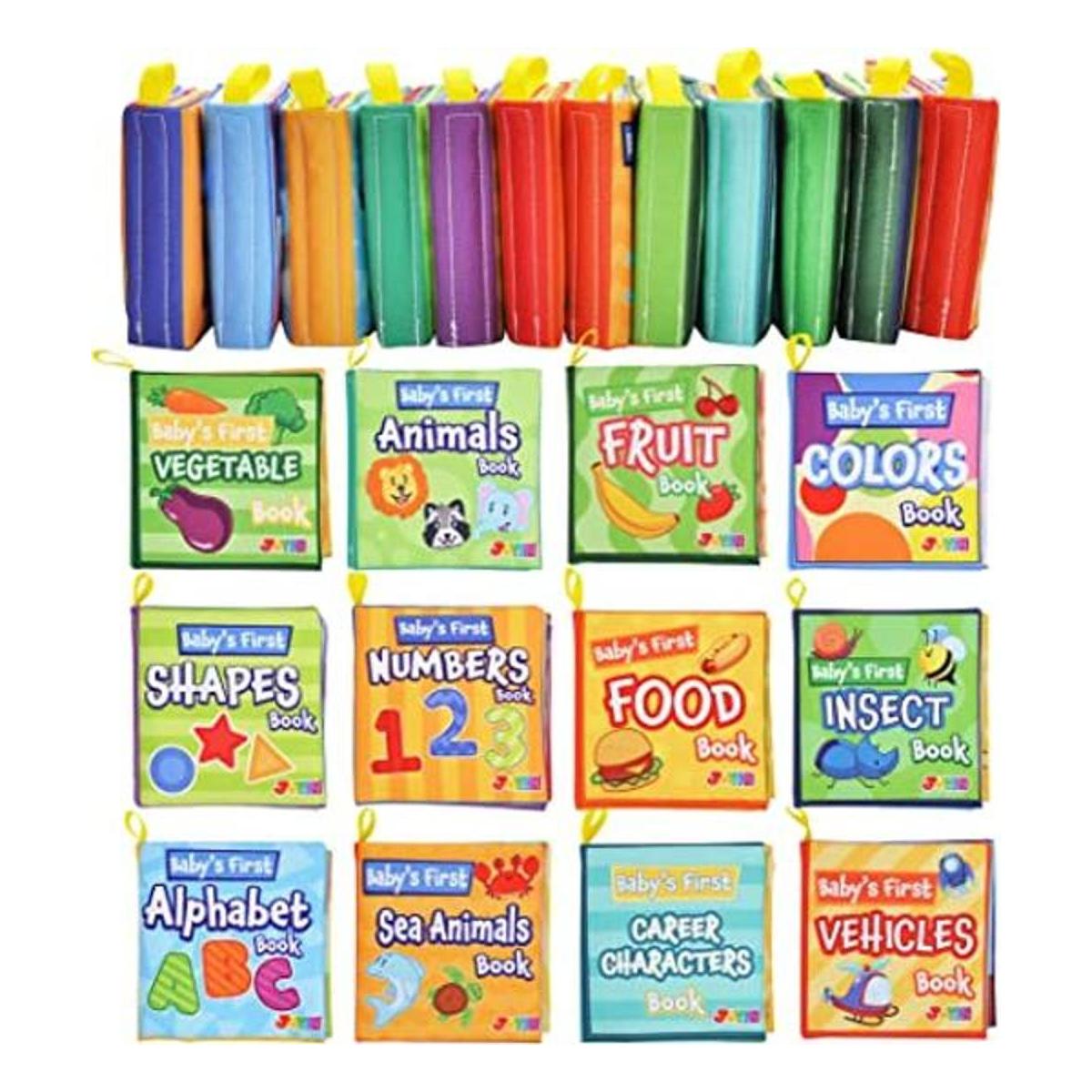 JOYIN 12 libros de baño para bebés tela no tóxica suave
