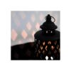 Fovasen Farol decorativo de metal rústico para velas en