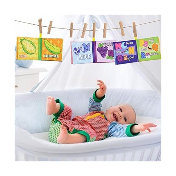 JOYIN 12 libros de baño para bebés tela no tóxica suave_6