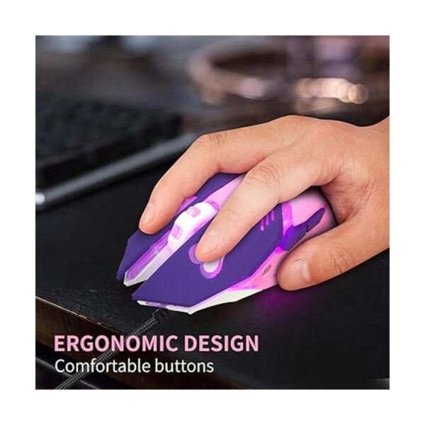 Ratón para videojuegos 7 colores retroiluminado con_2