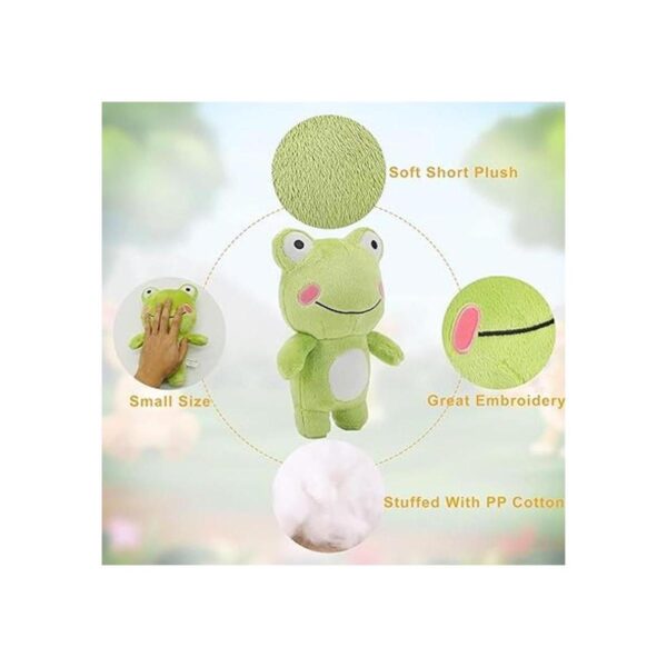 CAZOYEE Rana de peluche animale de peluche esponjoso con_2