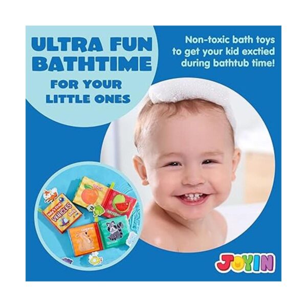 JOYIN 12 libros de baño para bebés tela no tóxica suave_4