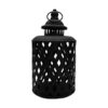 Fovasen Farol decorativo de metal rústico para velas en