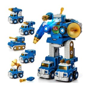 CubicFun Juguete de robotvehículo para desmontar 5 en 1_1