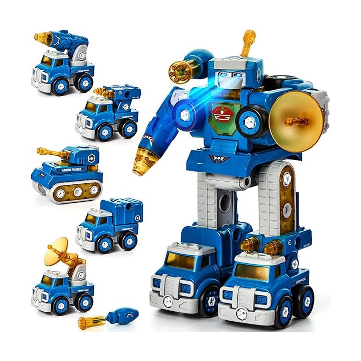 CubicFun Juguete de robotvehículo para desmontar 5 en 1