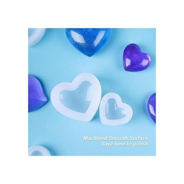 NiArt Epoxy Resina 3D Forma de corazón DIY Casting Craft