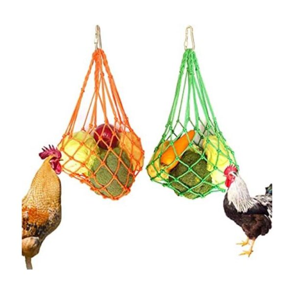 CooShou Bolsa de cuerda de pollo y verduras para aves de_1