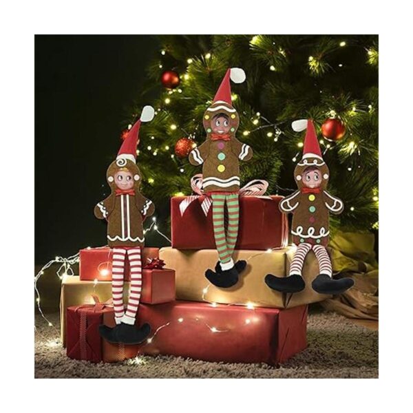 JOYIN 3 paquetes de pan de jengibre Santa Couture Set para_2