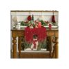 Artoid Mode Snowman Christmas Birds Trees Table Runner_3