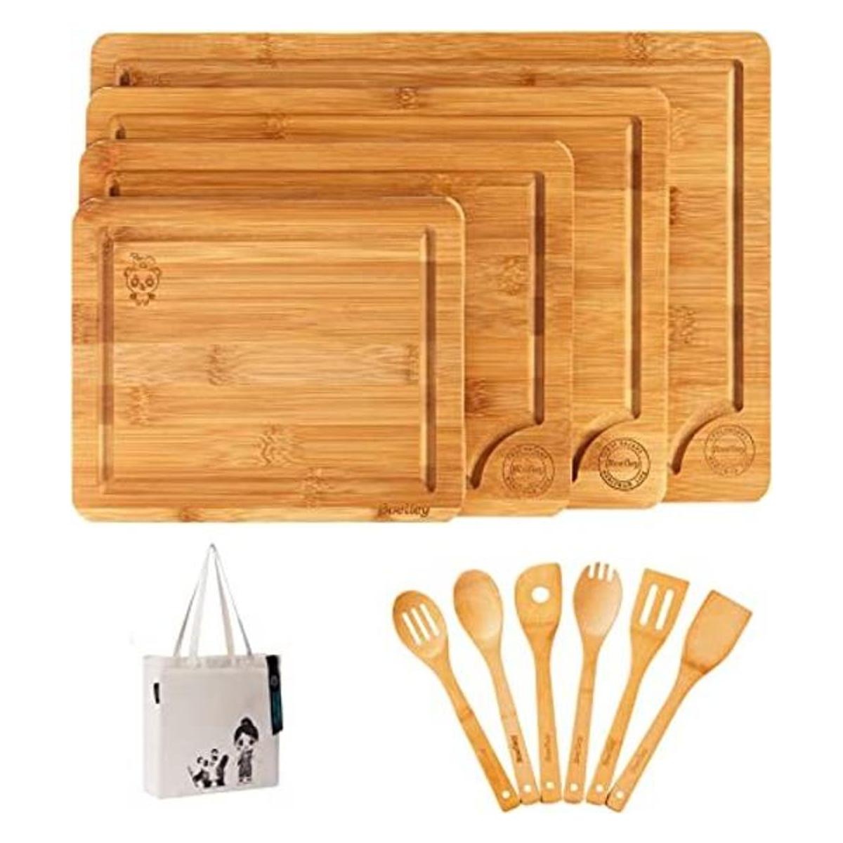Juego de tablas de cortar de madera tablas de cortar de