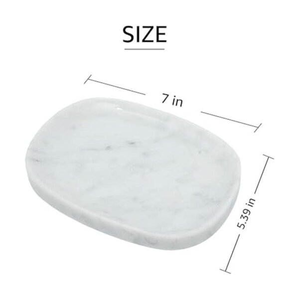 JIMEI Bandeja decorativa de mármol para tocador_2
