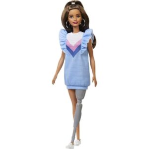 Barbie Fashionistas Muñeca 121 con pelo largo moreno y_1