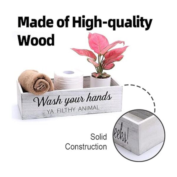 CuffUp Bathroom Decor Box2 Sides of Funny Signs Farmhouse_5