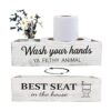 CuffUp Bathroom Decor Box2 Sides of Funny Signs Farmhouse_1