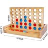 Glintoper Tic Tac Toe Juego de mesas 4 en una fila