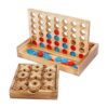 Glintoper Tic Tac Toe Juego de mesas 4 en una fila