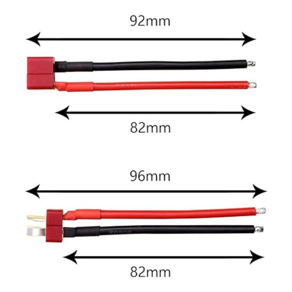 Hobbypark Conector en T hembra y macho Deans con 14 AWG_4