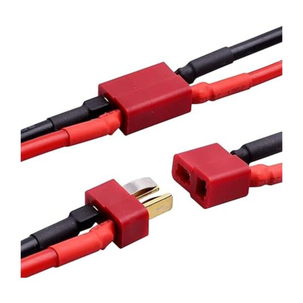 Hobbypark Conector en T hembra y macho Deans con 14 AWG_3