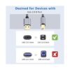 Larxavn Cable de impresora USB 2.0 de 25 pies USB 2.0_4