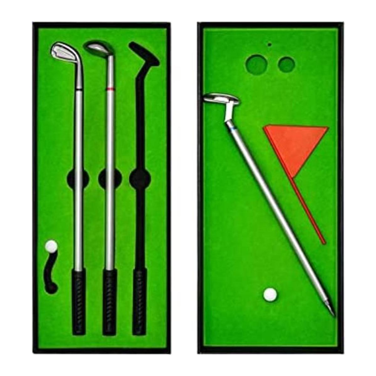 Juego de bolígrafos de golf mini juego de regalo de golf