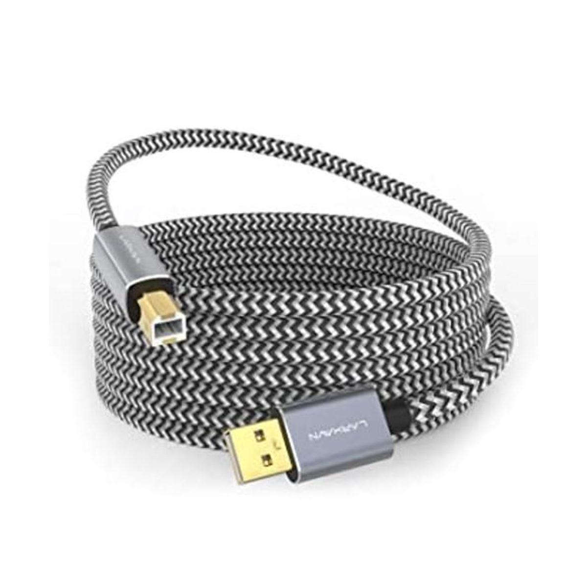 Larxavn Cable USB para impresora 20 pies USB 2.0 tipo