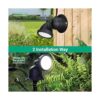 EDISHINE Foco LED para exteriores impermeable sensor de_4