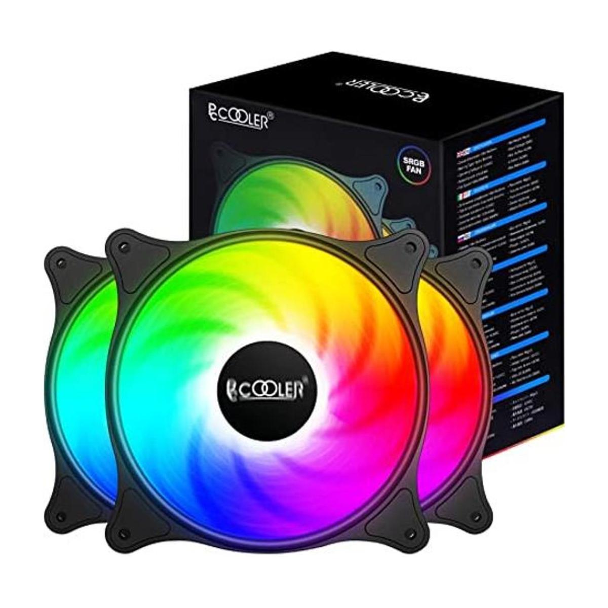 PCCOOLER Ventilador de carcasa de 4.724 in paquete de 3