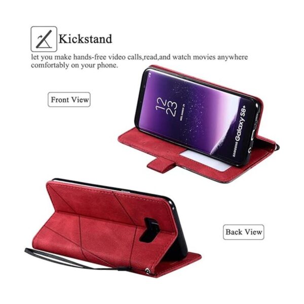 Asuwish Funda tipo cartera para Samsung Galaxy S8_4