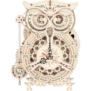 RoWood Rompecabezas 3D para adultos reloj de búho de_1