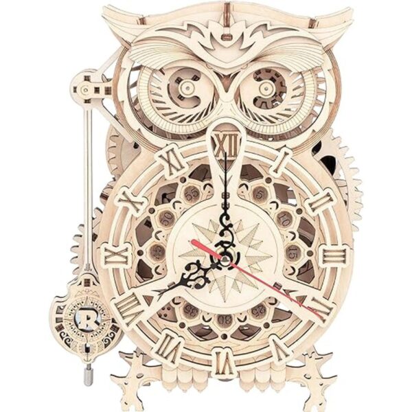 RoWood Rompecabezas 3D para adultos reloj de búho de_1