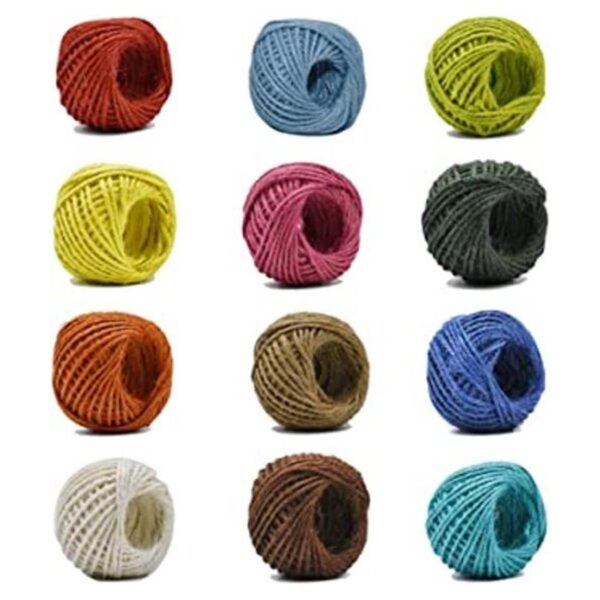 Cuerda de yute natural de 12 colores cuerda de yute de_1